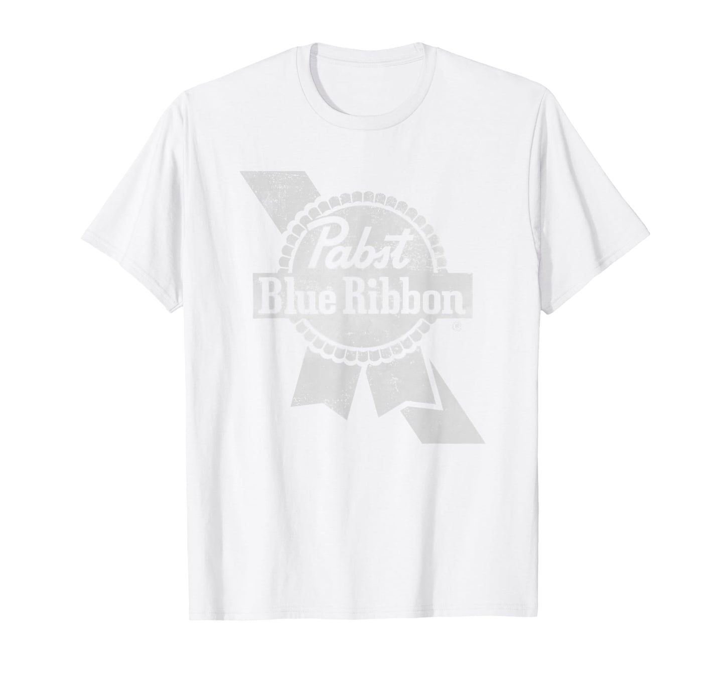 Pabst Beer Crest & Ribbon Weathered Fade T-Shirt
