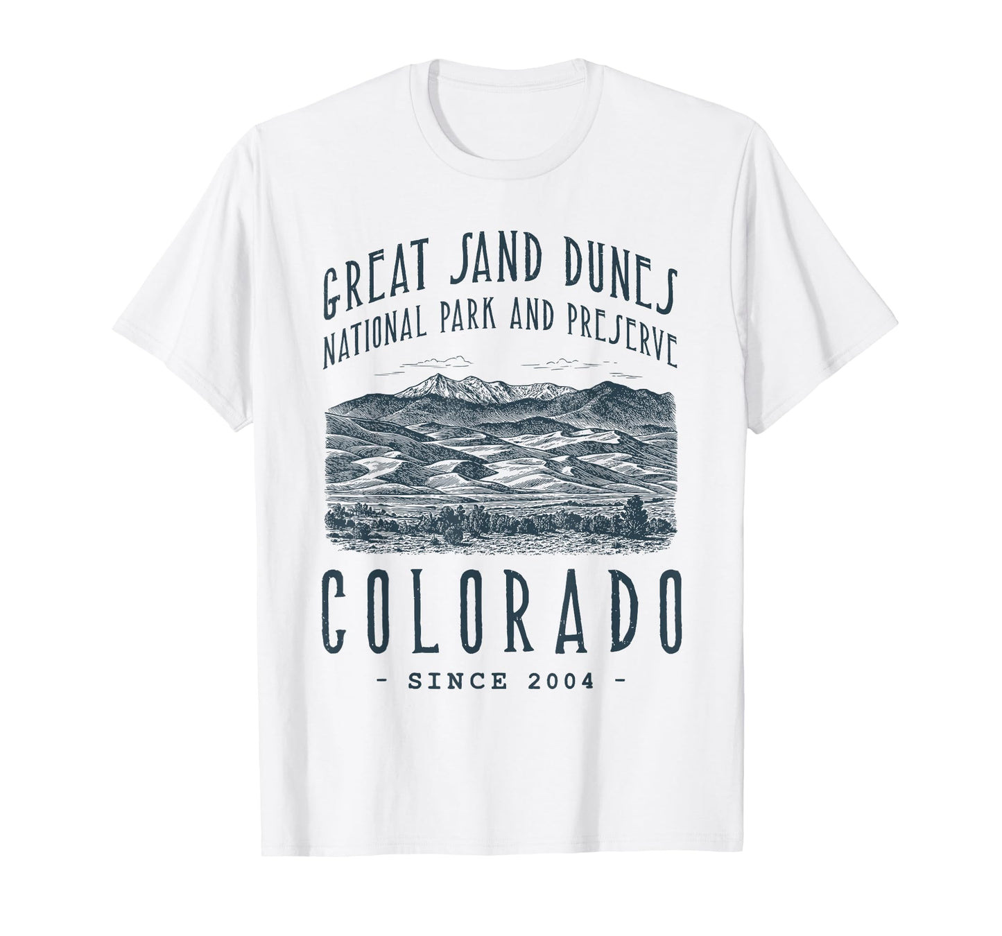 GREAT SAND DUNES NATIONAL PARK, COLORADO. CAMPING, HIKER T-Shirt