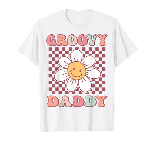 Groovy Daddy Matching Family Birthday Party Daisy Flower T-Shirt