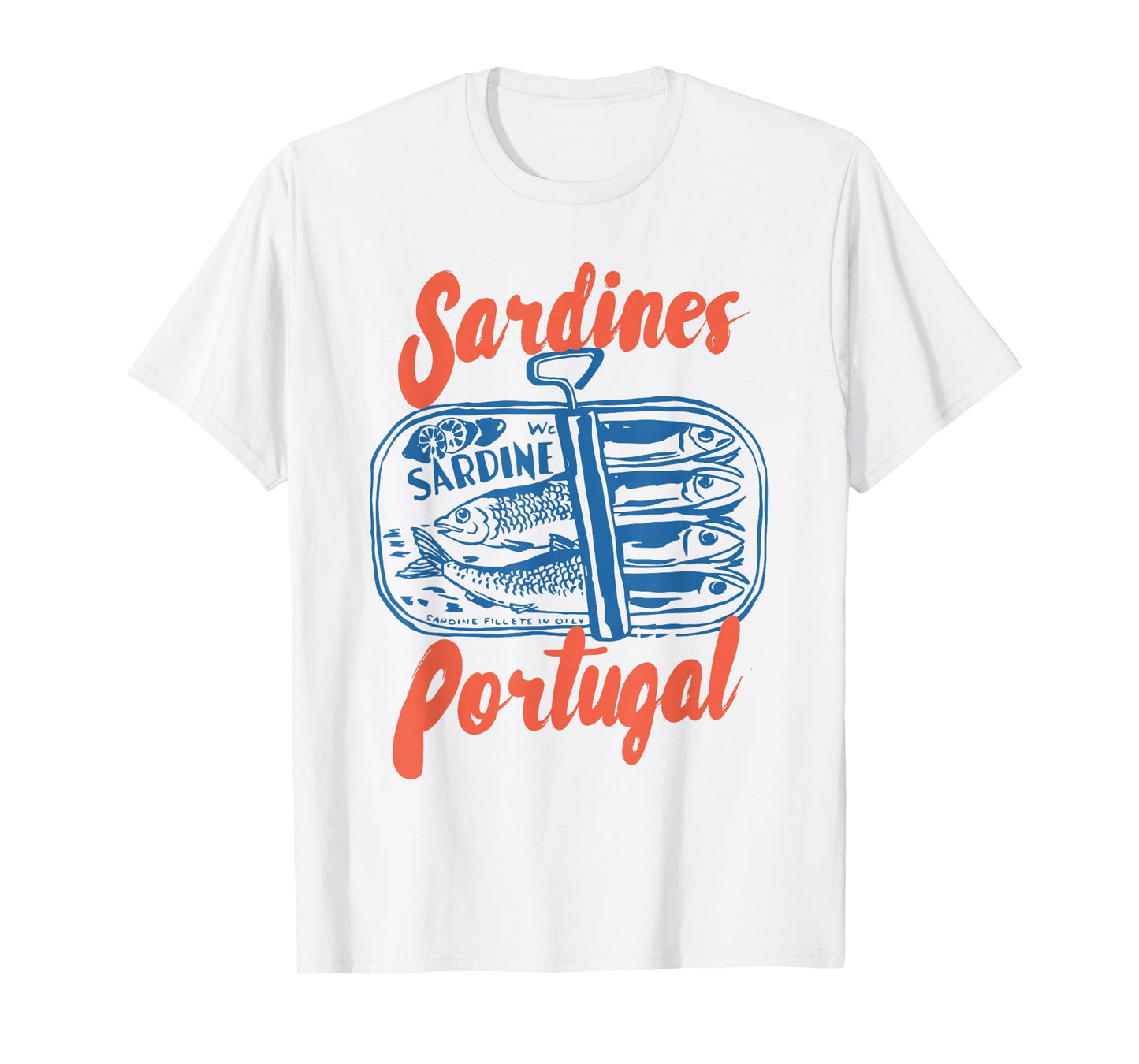 Sardines Tinned Fish Retro Graphic For Men Women T-Shirt