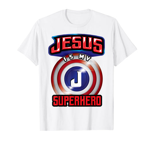 Jesus Is My Superhero Shirt | Cute Powerful Christian Gift T-Shirt