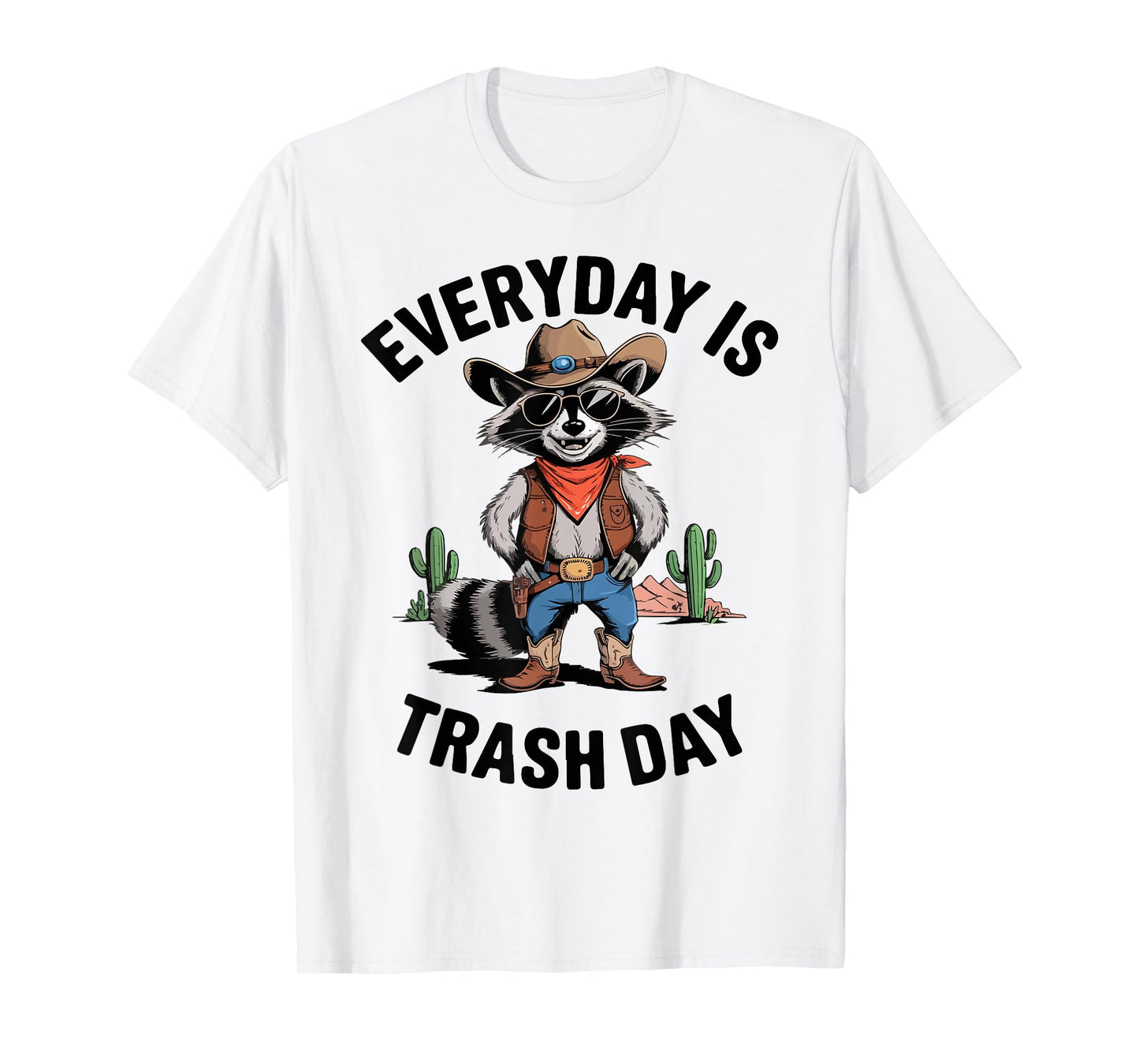 Everyday Is Trash Day Funny Raccoon Racing Car Toddler Boy T-Shirt