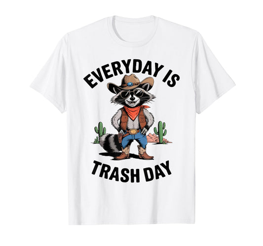 Everyday Is Trash Day Funny Raccoon Racing Car Toddler Boy T-Shirt