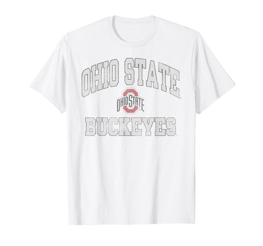 Ohio State Buckeyes Vintage Worn Gray Officially Licensed T-Shirt