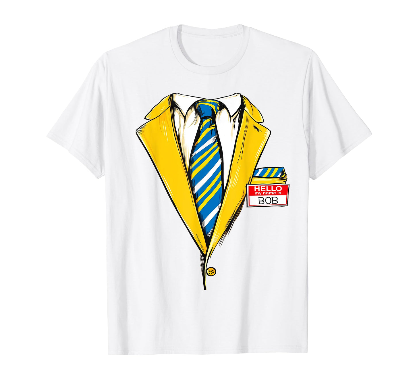 Yellow Bob Funny Halloween Costume Zombie Tuxedo Suit Tux T-Shirt