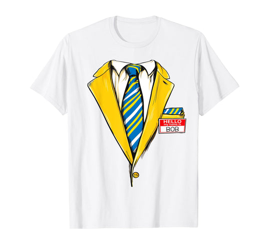 Yellow Bob Funny Halloween Costume Zombie Tuxedo Suit Tux T-Shirt