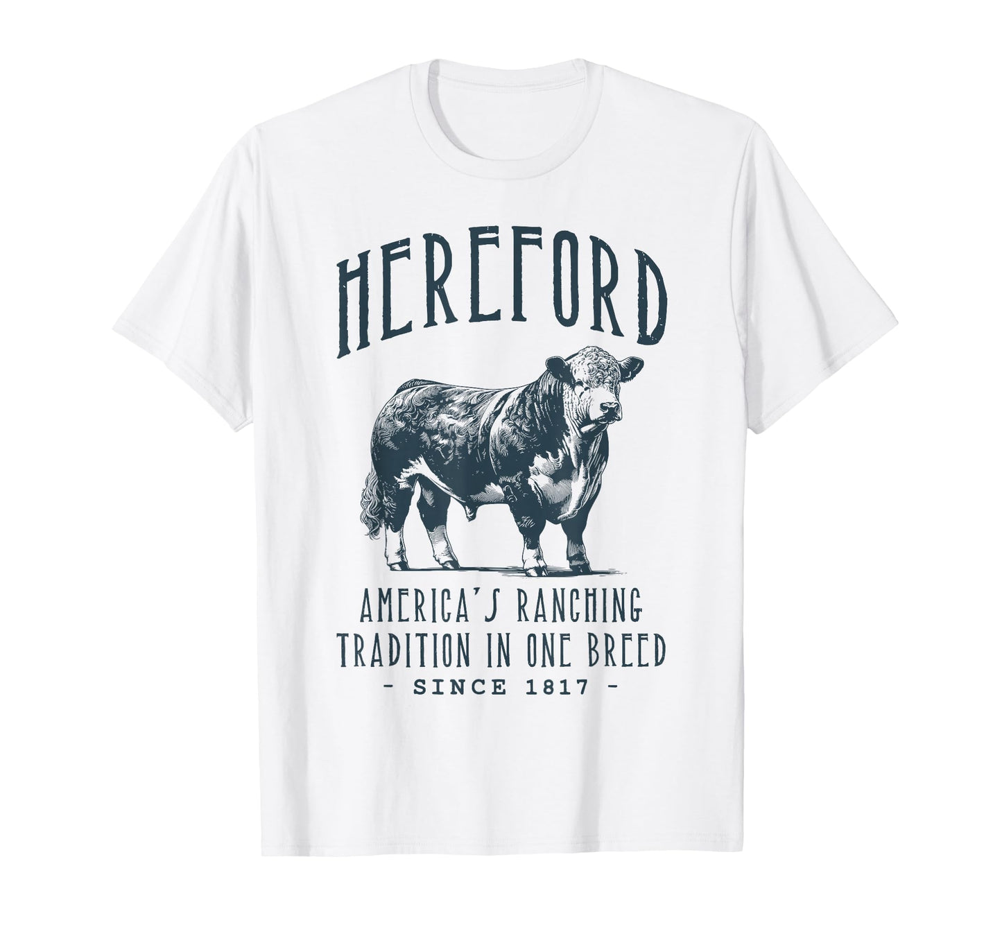 HEREFORD CATTLE VINTAGE LIVESTOCK DESIGN T-Shirt