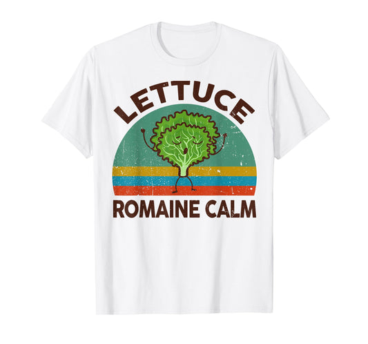 Vegan-Shirt Lettuce Romaine Calm Men Women Funny Vegetarian T-Shirt