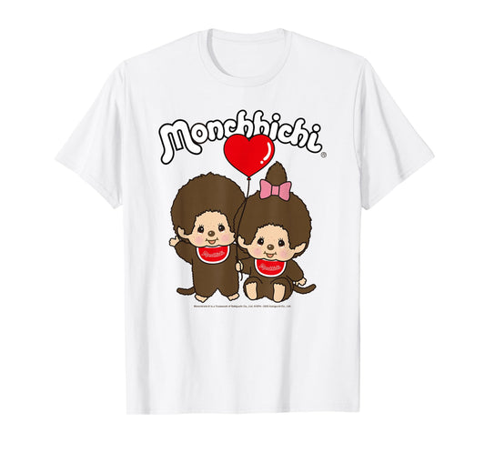 Monchhichi Valentine's Day Cute Little Fluffy Twins T-Shirt