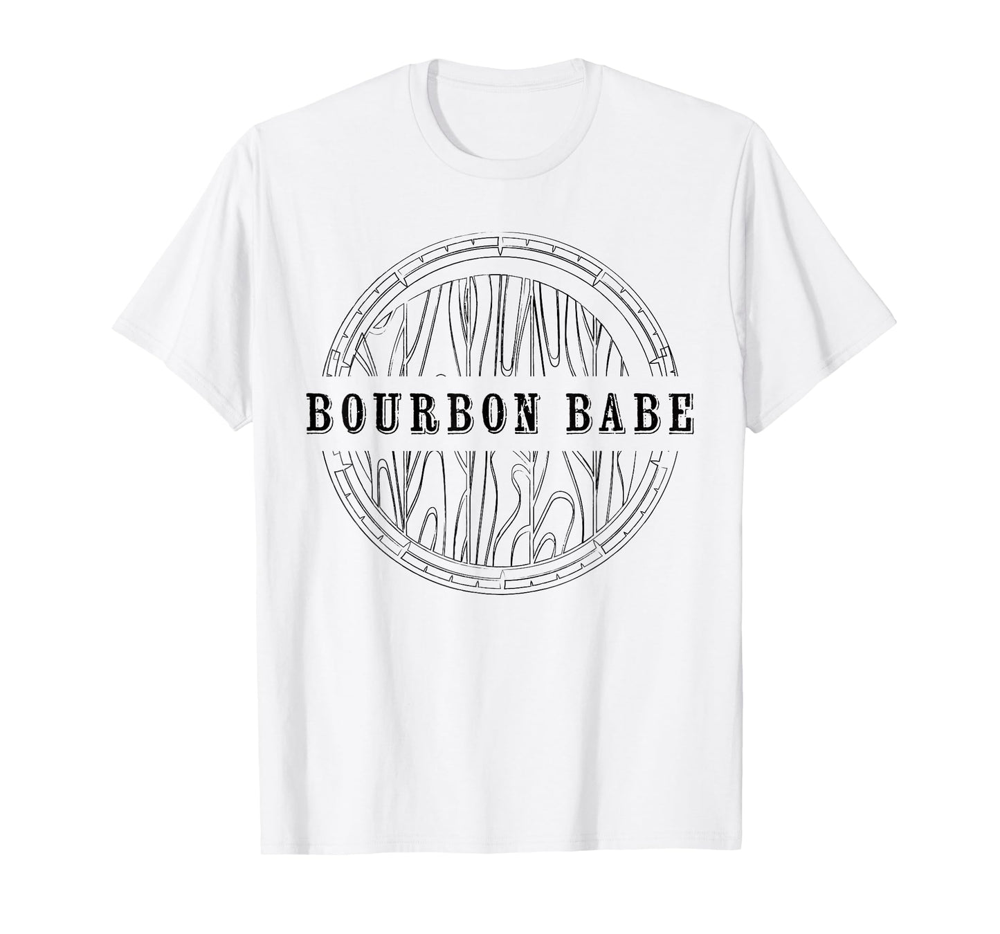 Womens Kentucky Bourbon Babe Whiskey Barrel Country Fan T-Shirt