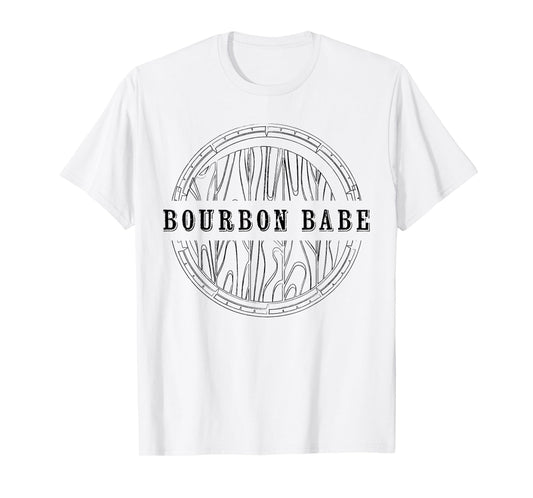 Womens Kentucky Bourbon Babe Whiskey Barrel Country Fan T-Shirt
