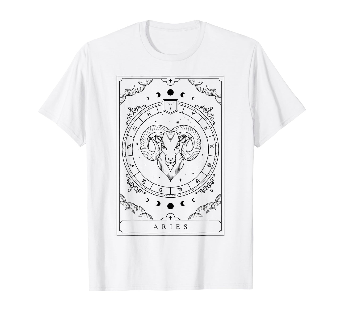 Aries Horoscope and Zodiac Constellation Symbol T-Shirt
