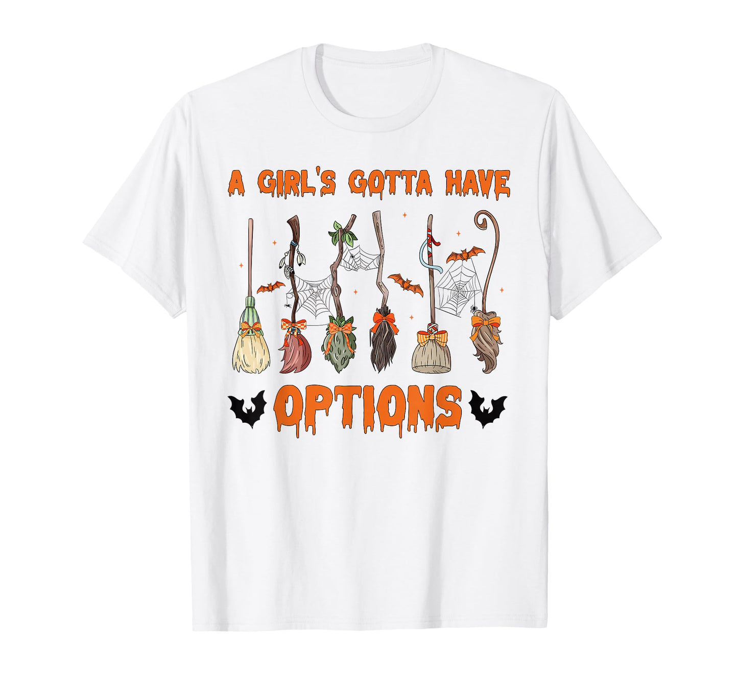 Retro A Girl’s Gotta Have Options Spooky Witches Halloween T-Shirt