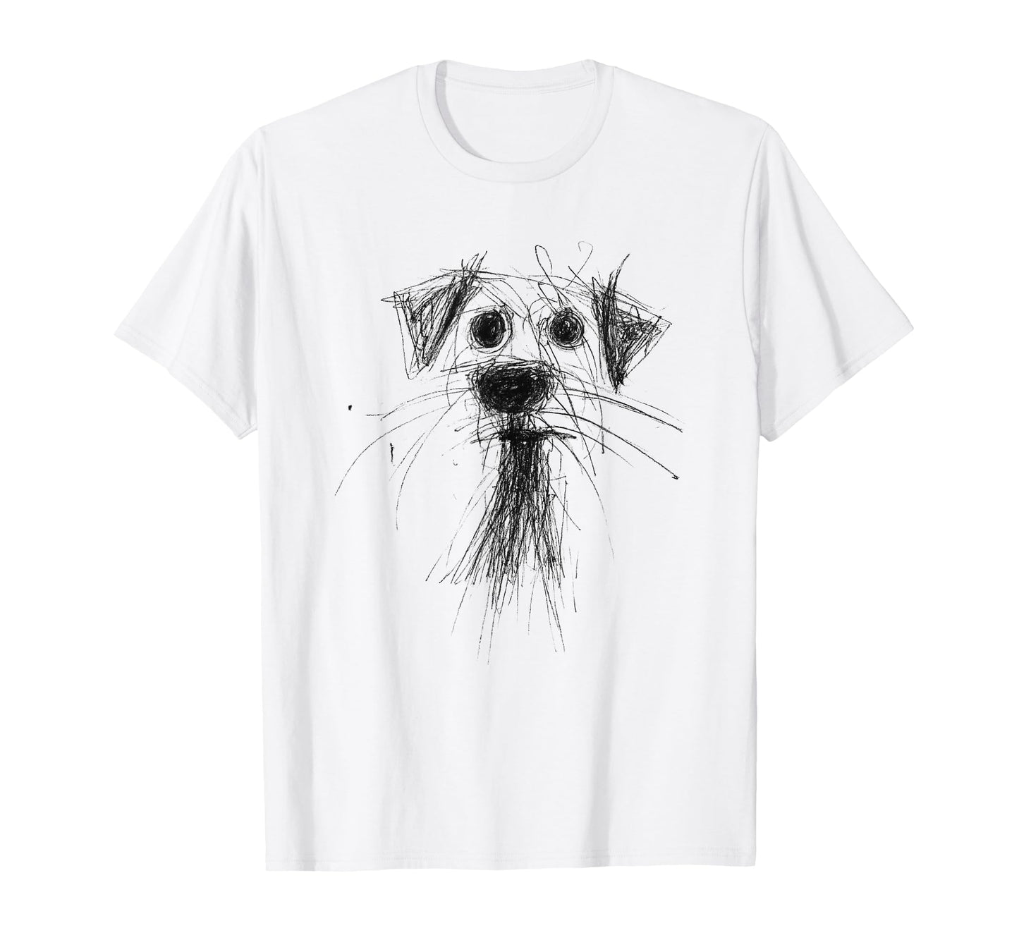 Dog Lover Abstract Scribble Art Cute Puppy Puppy T-Shirt
