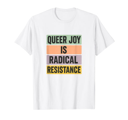 Queer Joy Is Radical Resistance Pastel Pride Vintage Bold T-Shirt