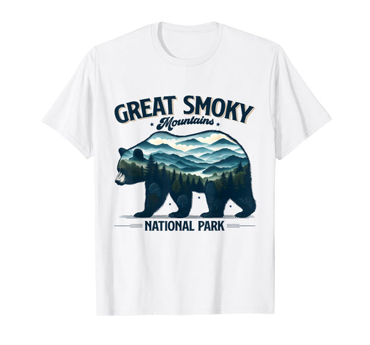 Hiking Camping Great Smoky Mountains National Park Bear T-Shirt