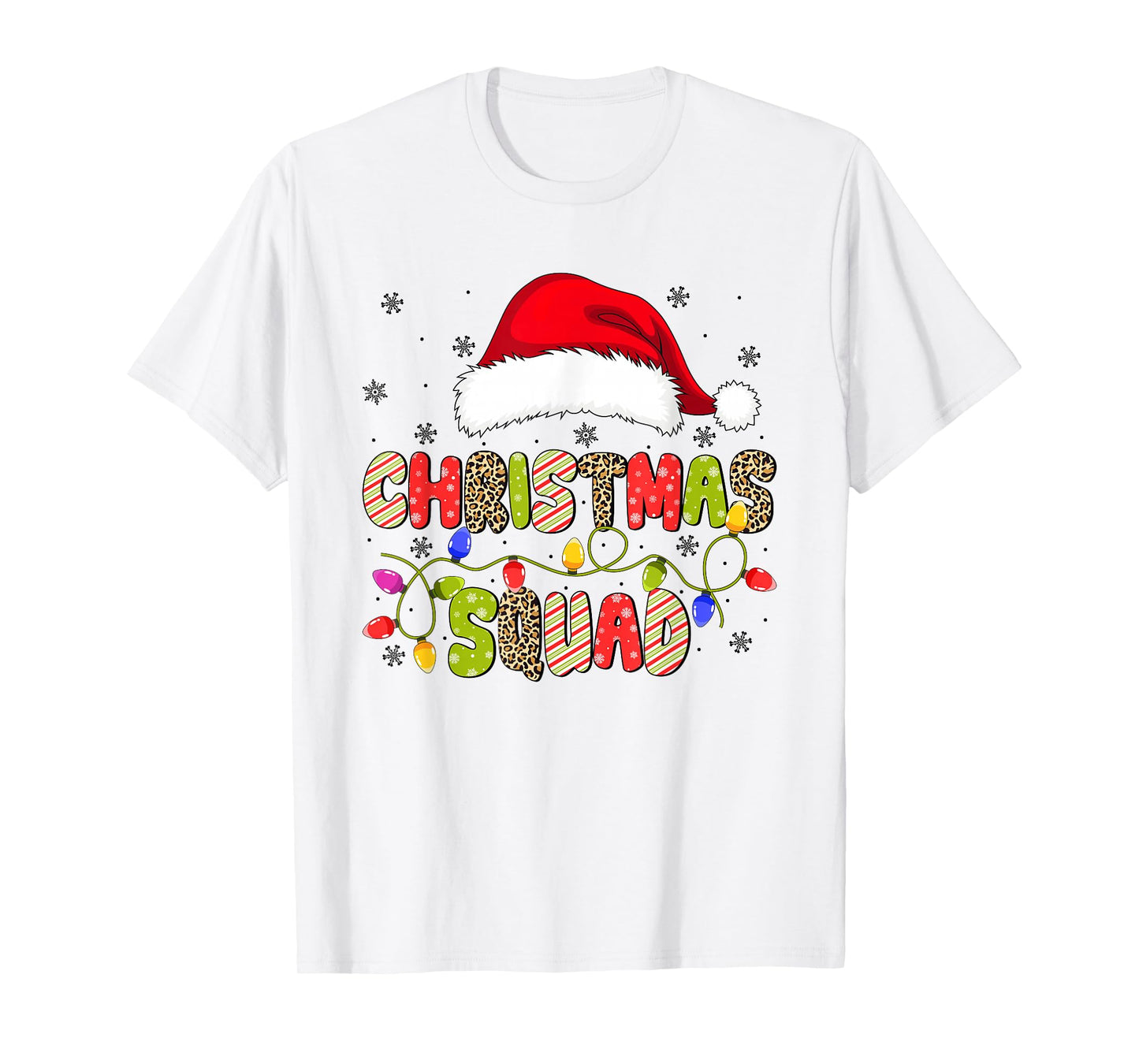 Christmas Squad Matching Family Group Santa Xmas Pajamas T-Shirt