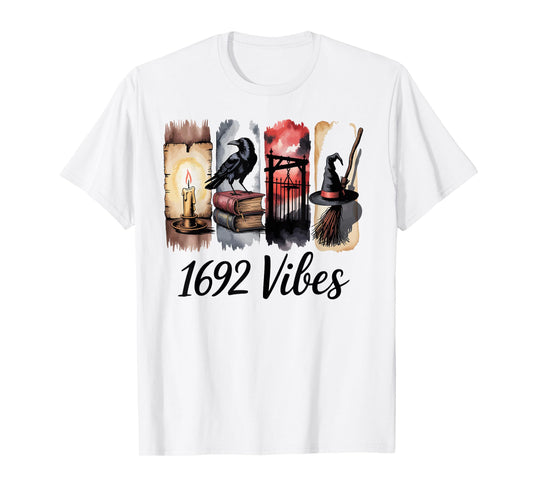1692 Vibes Salem Witch Trials Historical Gothic T-Shirt