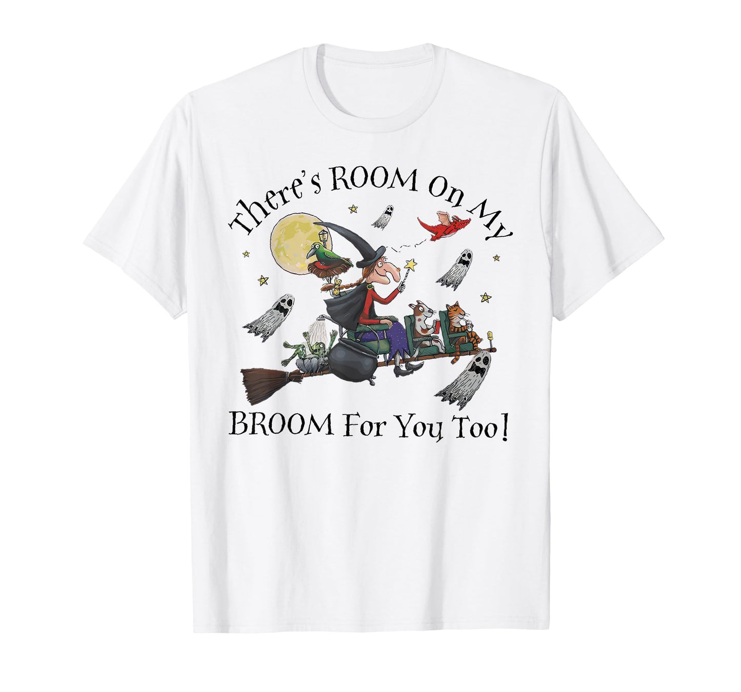 Halloween There's Room On My Broom For You Too Teacher T-Shirt