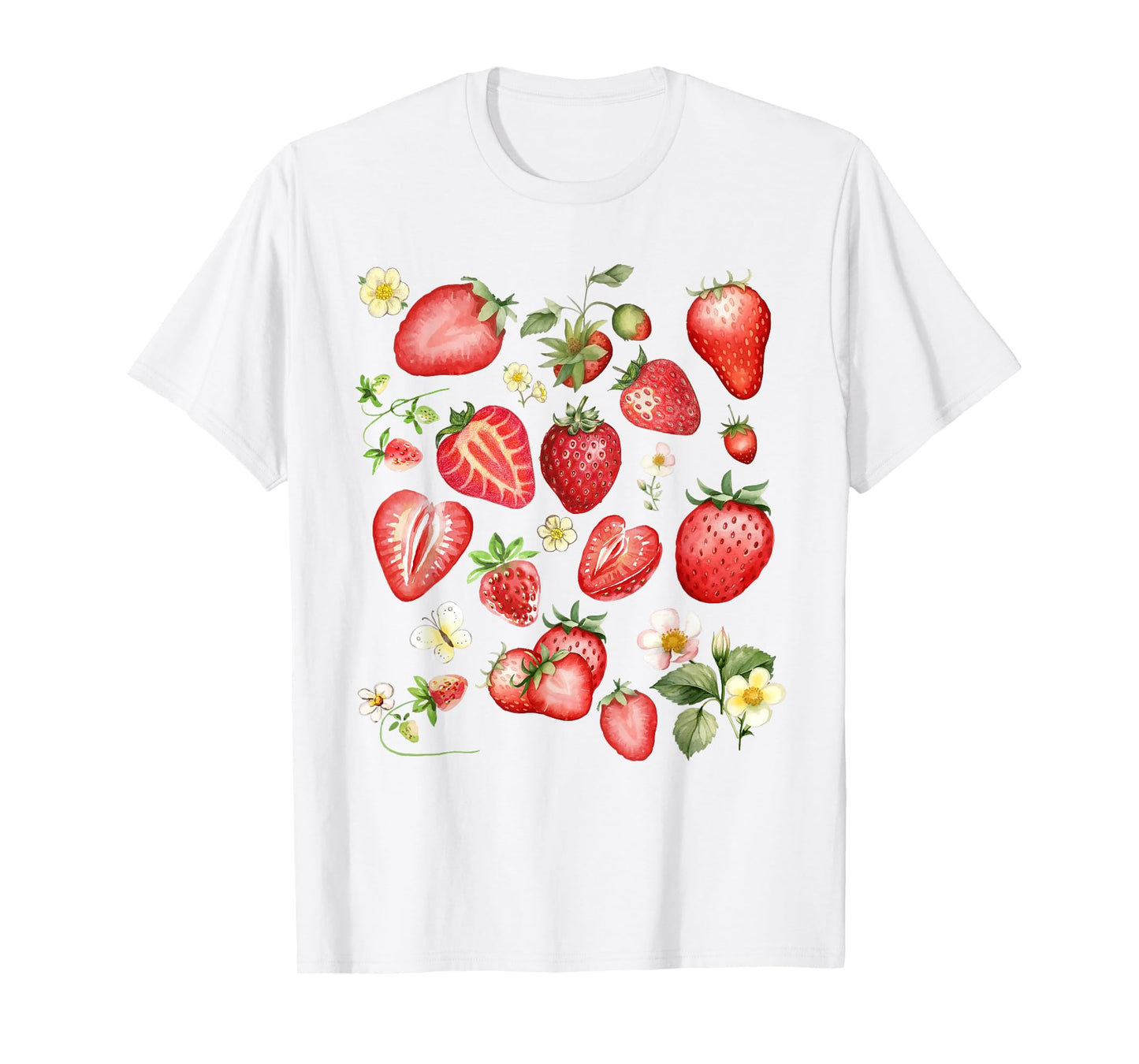 Boho Vintage Strawberry Festival Gift for Berry Fruit Lovers T-Shirt