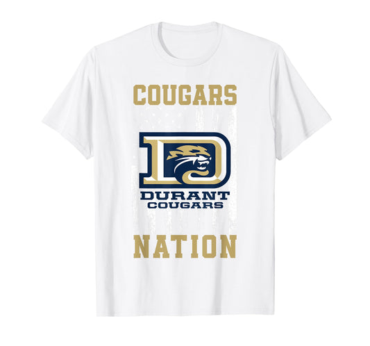 Durant Cougars Logo Nation HS T-Shirt