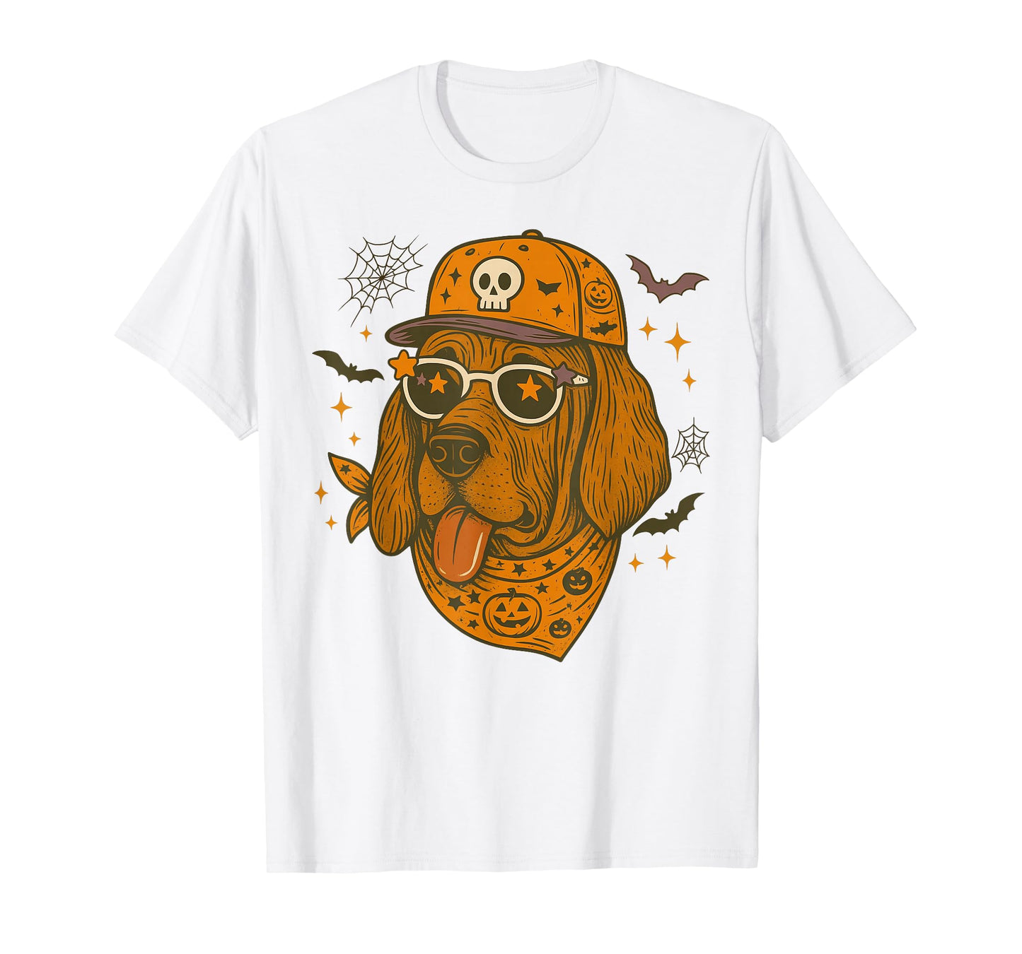 Bloodhound Lover Dog Mom Halloween Vibes Spooky Season T-Shirt