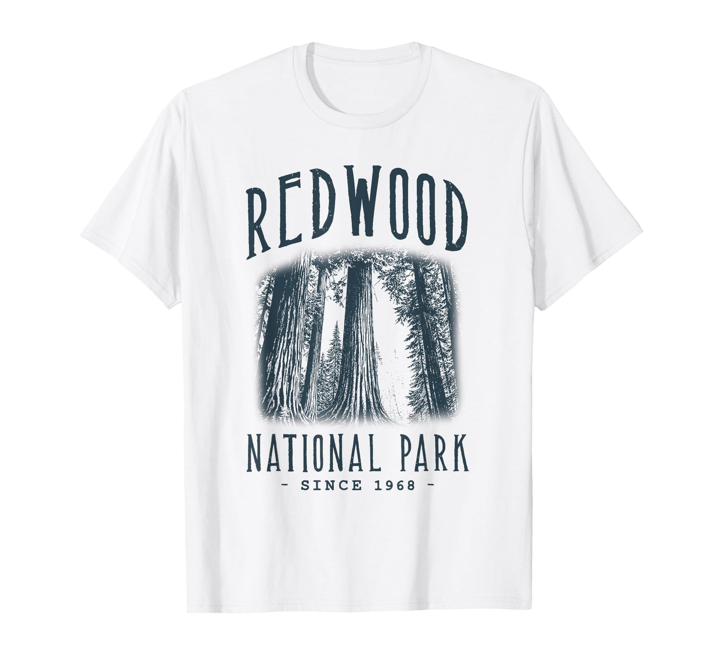 REDWOOD NATIONAL PARK, CALIFORNIA. CAMPING, HIKER, VINTAGE T-Shirt