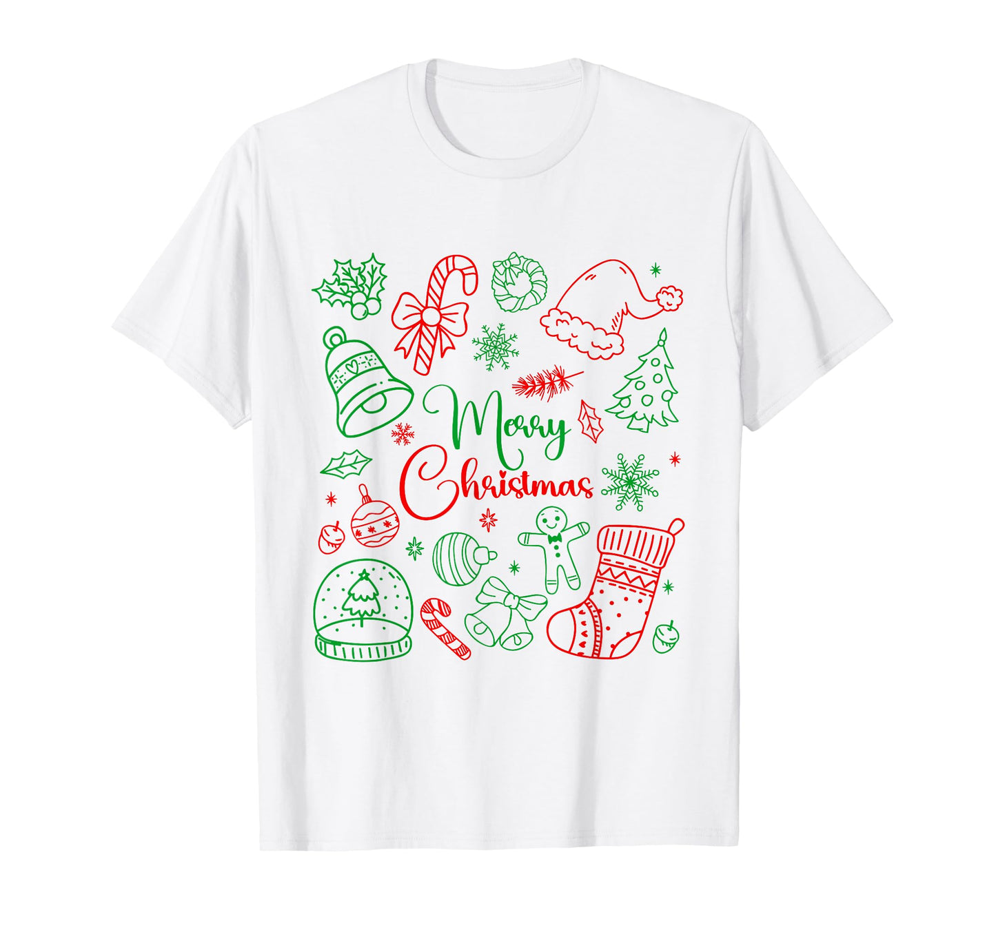 Merry Christmas Bow Santa Xmas Coquette Aesthetic Girl Women T-Shirt