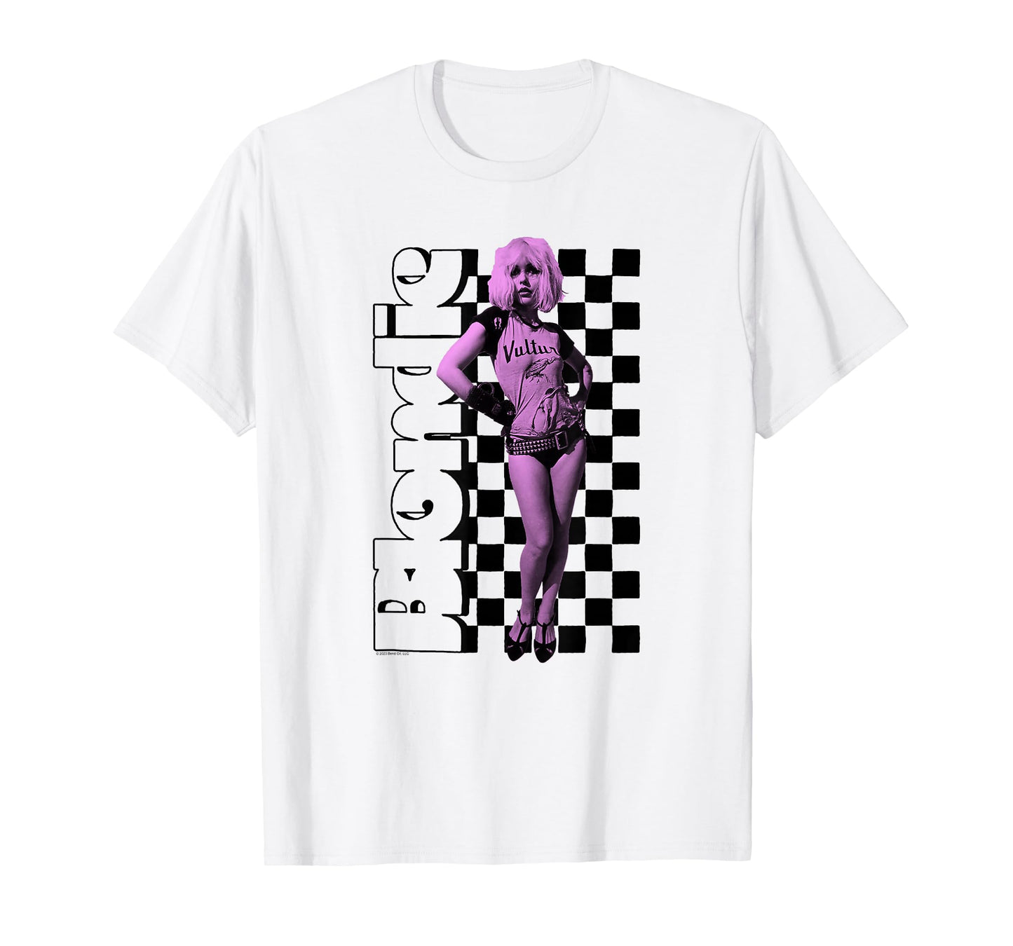 Blondie Checkerboard Portrait Vintage Band T-Shirt