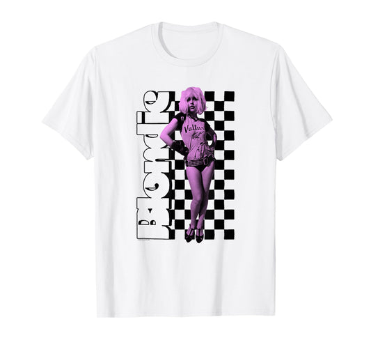 Blondie Checkerboard Portrait Vintage Band T-Shirt