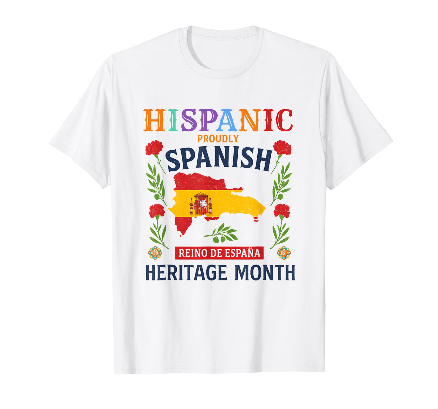 Dominican Hispanic Heritage Pride Roots and Culture T-Shirt