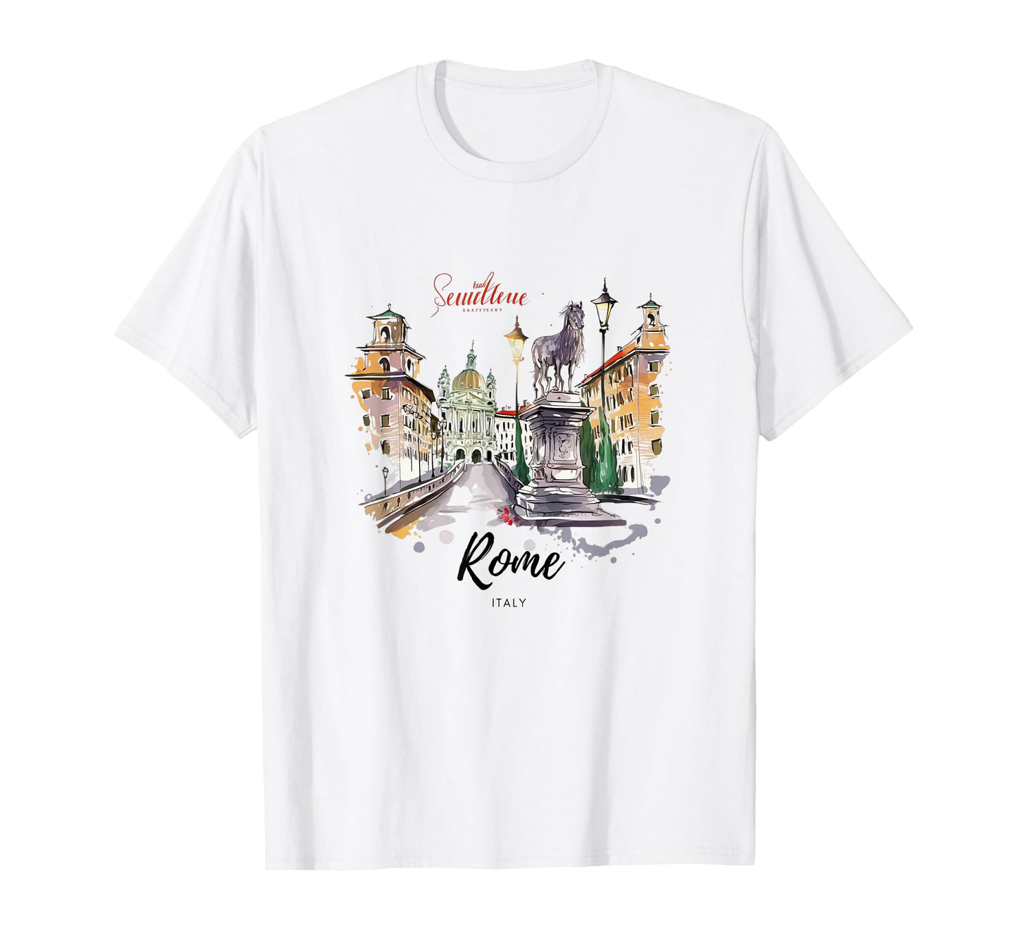 Retro Vintage Rome Italy Italia Travel Trip Souvenir T-Shirt