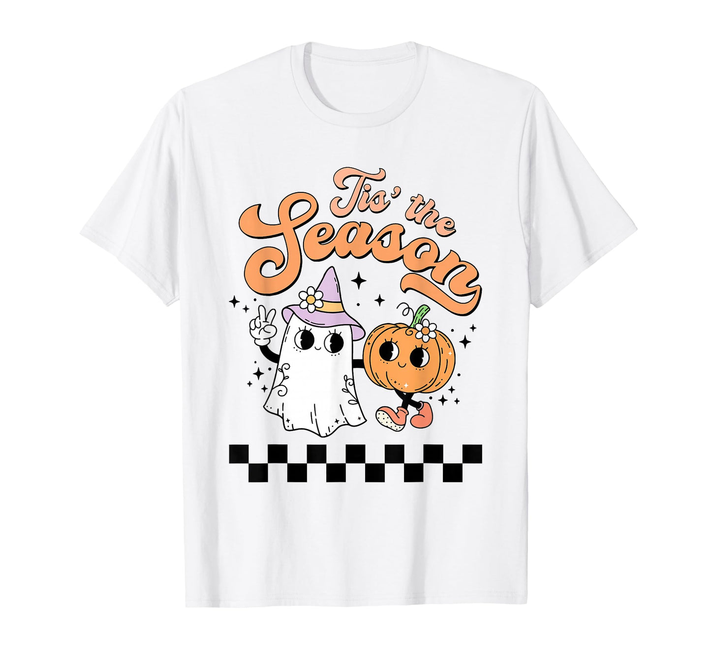 Tis The Season Ghost Pumpkin Halloween T-Shirt