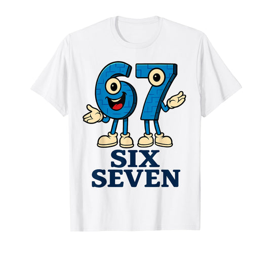 67 Six Seven 6-7 - Funny Italian Brainrot Kids Gaming Meme T-Shirt
