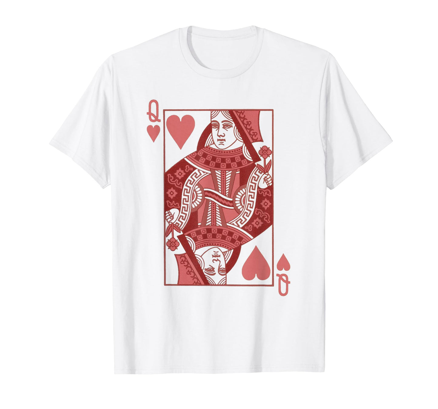Queen Of Hearts Valentines Day Cool V-Day Couple Matching T-Shirt
