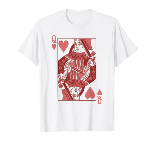 Queen Of Hearts Valentines Day Cool V-Day Couple Matching T-Shirt