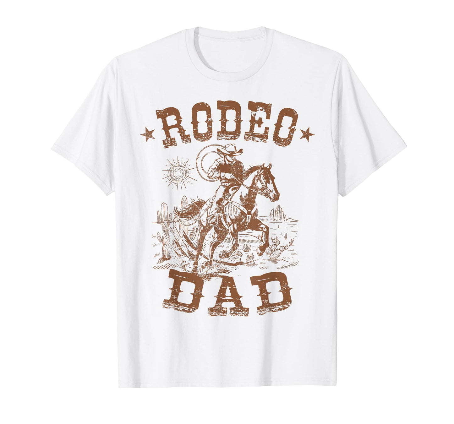 Rodeo Dad Western Cowboy Daddy Family Matching Father's Day T-Shirt