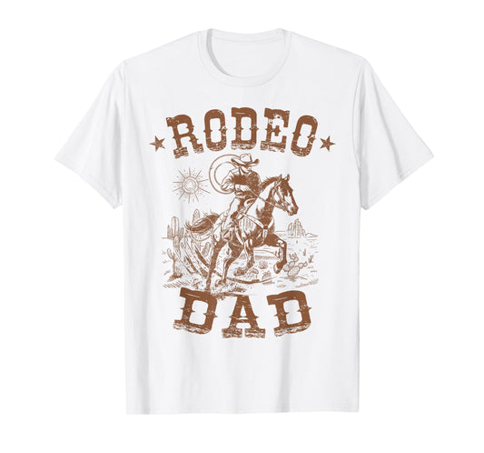 Rodeo Dad Western Cowboy Daddy Family Matching Father's Day T-Shirt