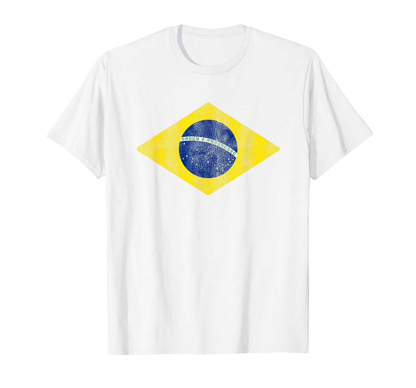 Brazilian Flag of Brazil Vintage BR Souvenir Men Women Kids T-Shirt
