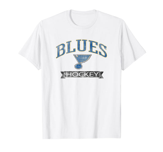 St. Louis Blues Vintage Hockey Gray Officially Licensed T-Shirt