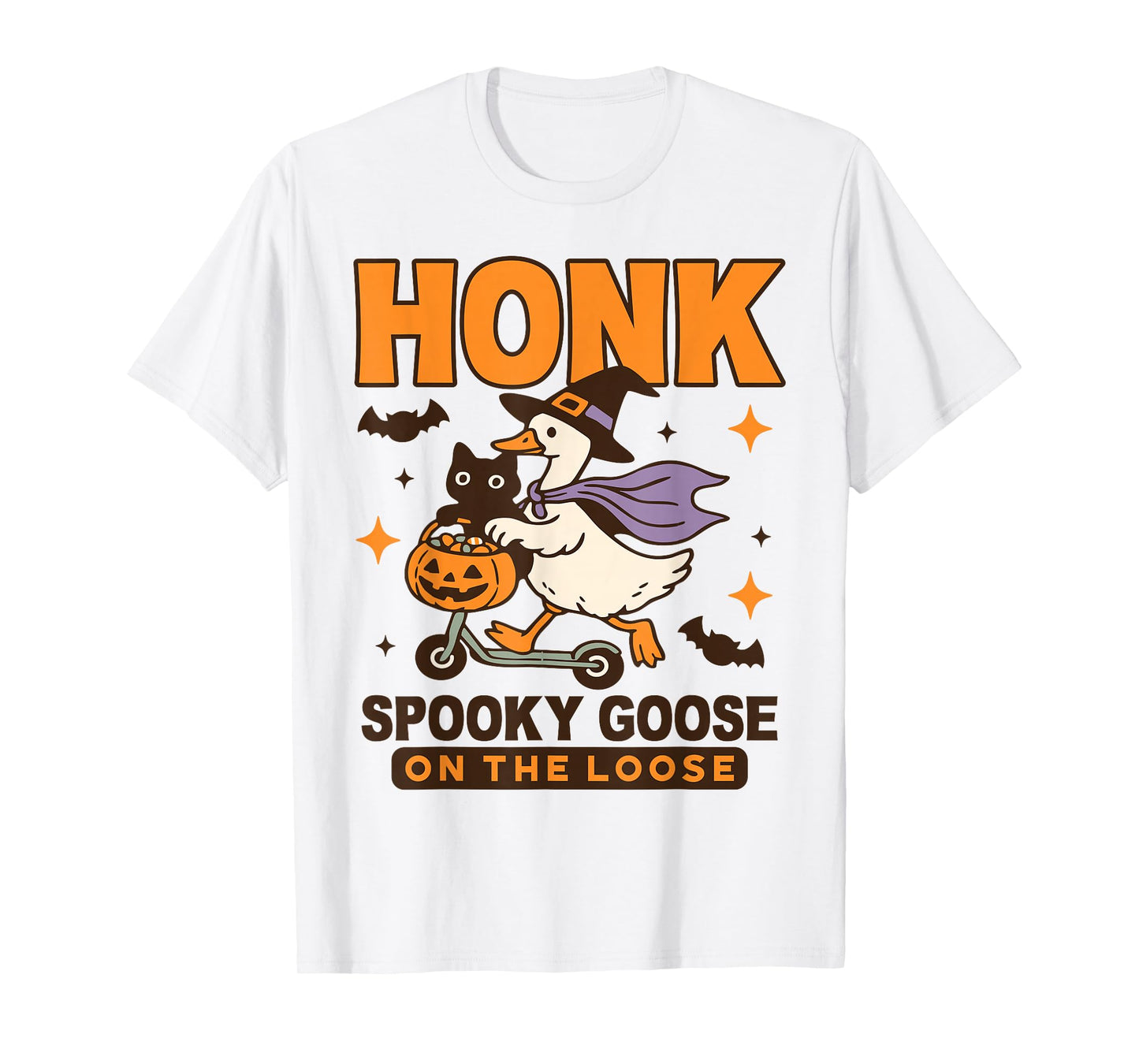 Honk Goose Funny Spooky Goose On The Loose T-Shirt