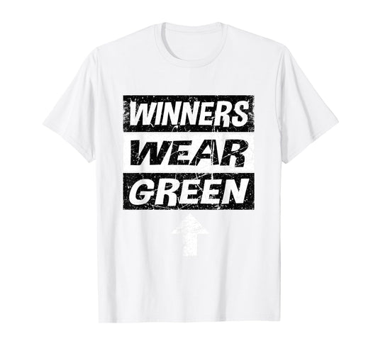 Retro Winners Wear Green Team Spirit Week Shirt Game T-Shirt