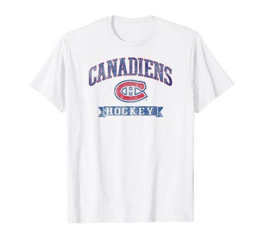Montreal Canadiens Vintage Hockey Gray Officially Licensed T-Shirt