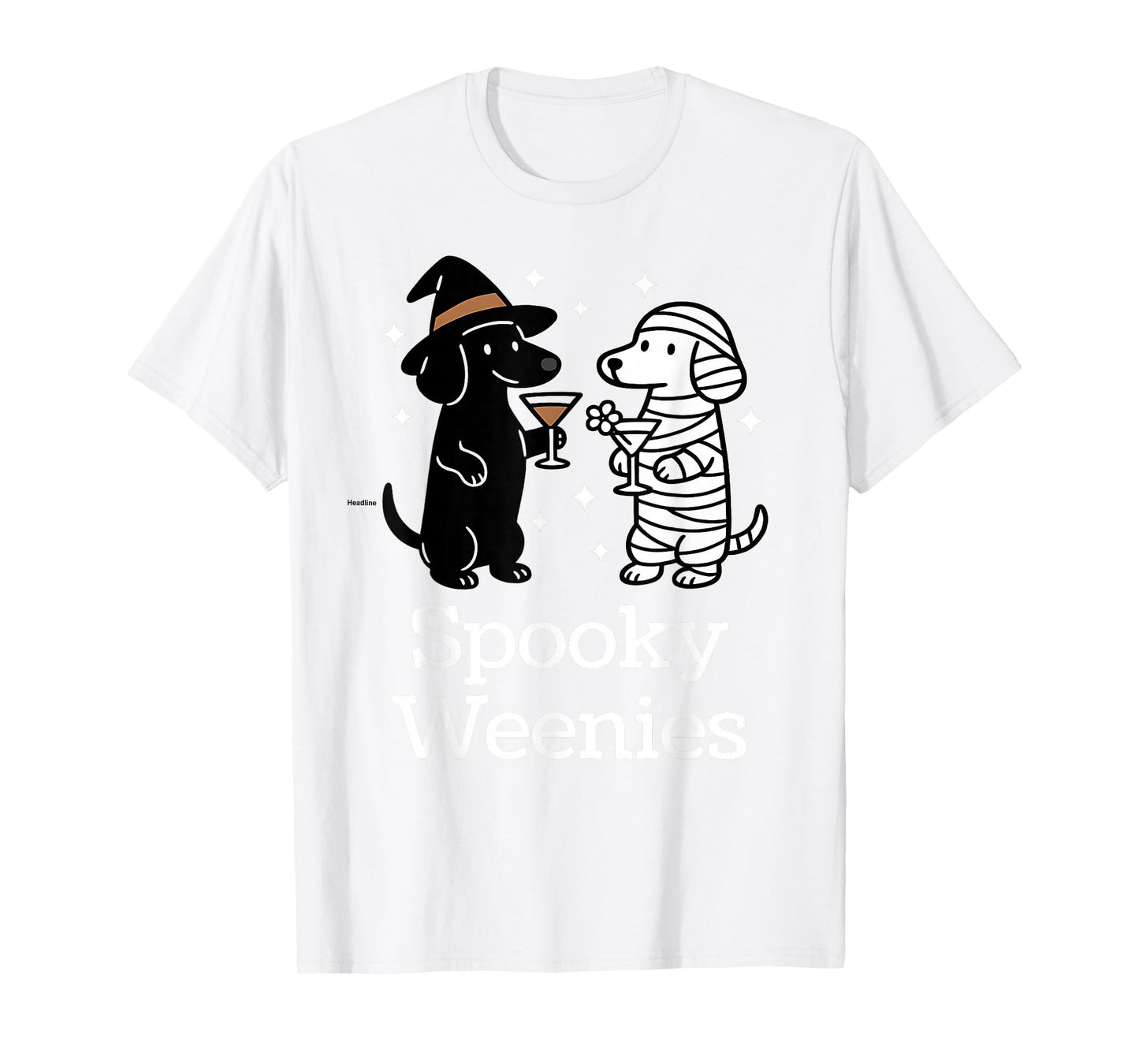 Spooky Weenies Dachshund Funny Halloween Dogs Costume Fun T-Shirt
