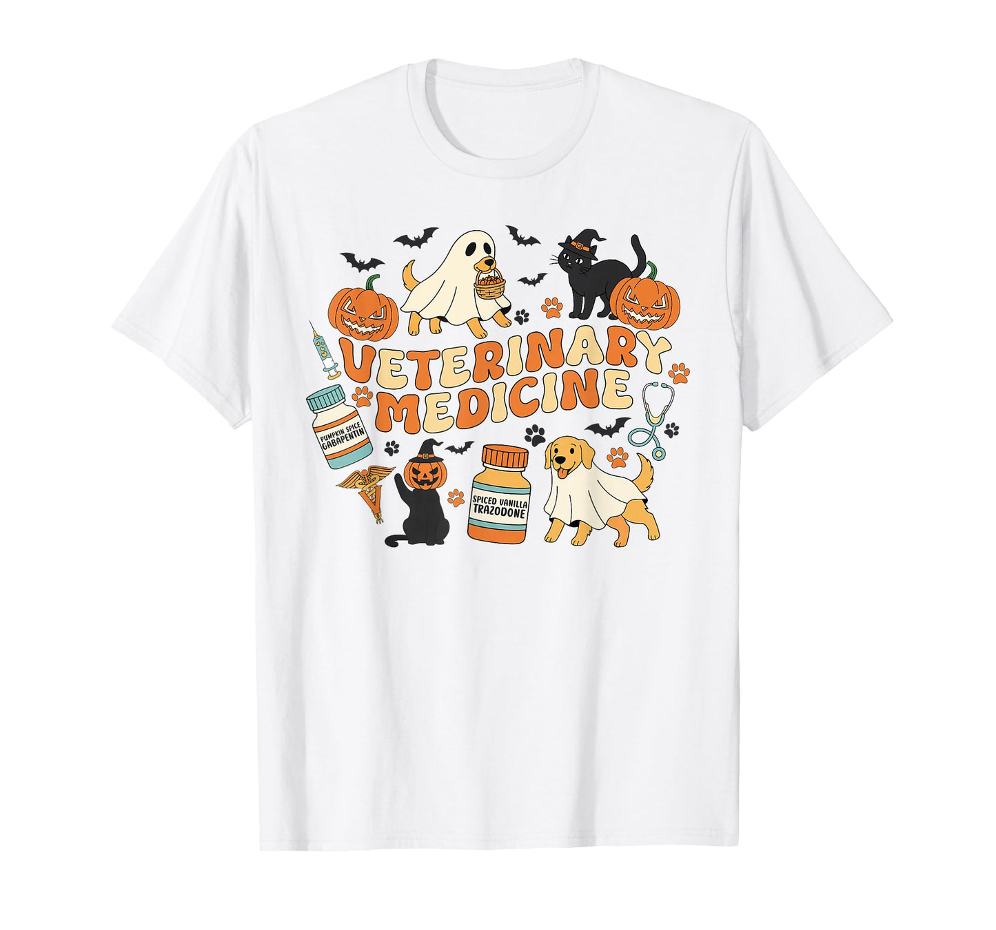Spooky Veterinary Medicine Technician, Vet Tech Halloween T-Shirt