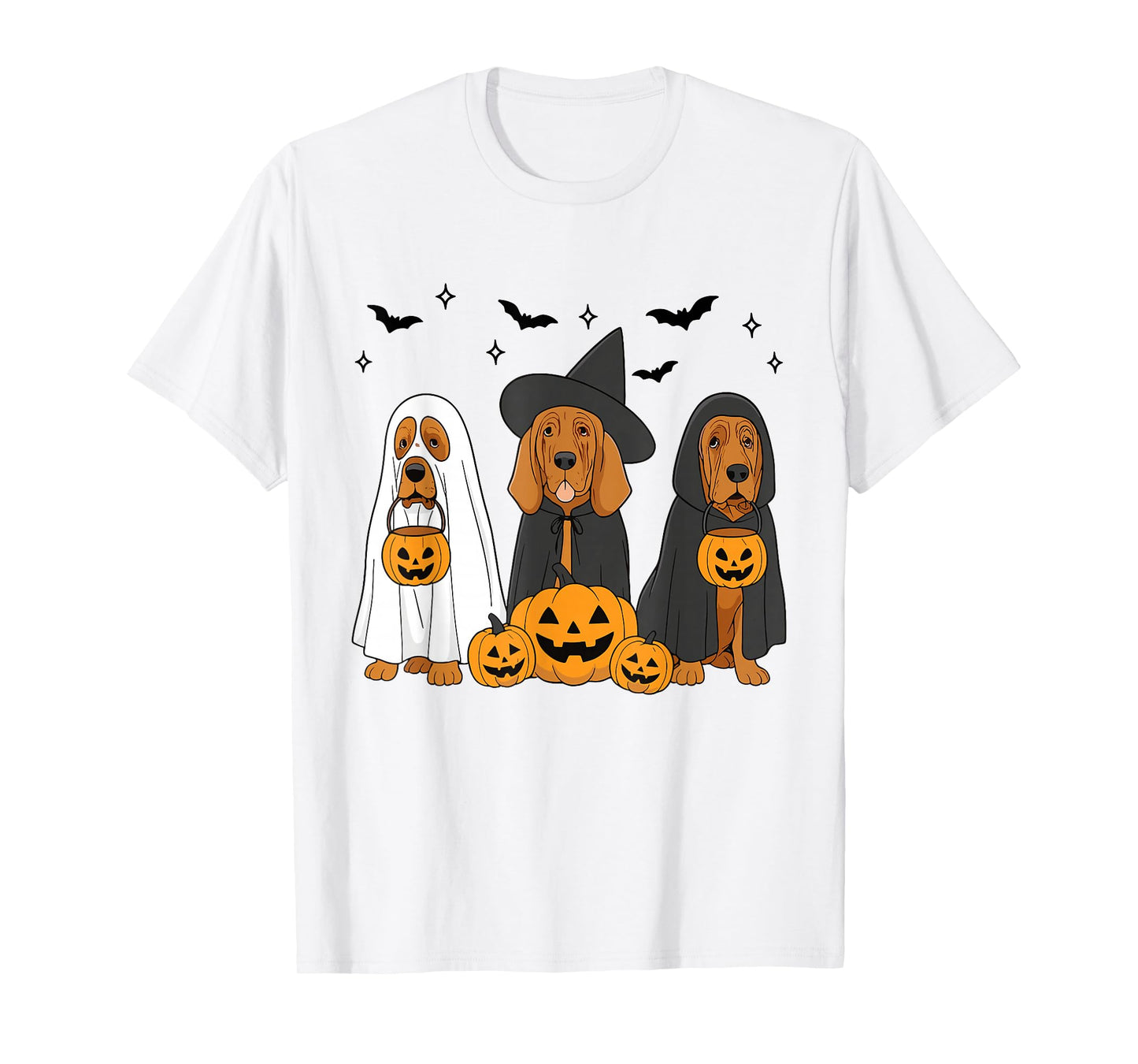 Witch Bloodhound Halloween Bloodhound Dog Mom Dog Lover T-Shirt