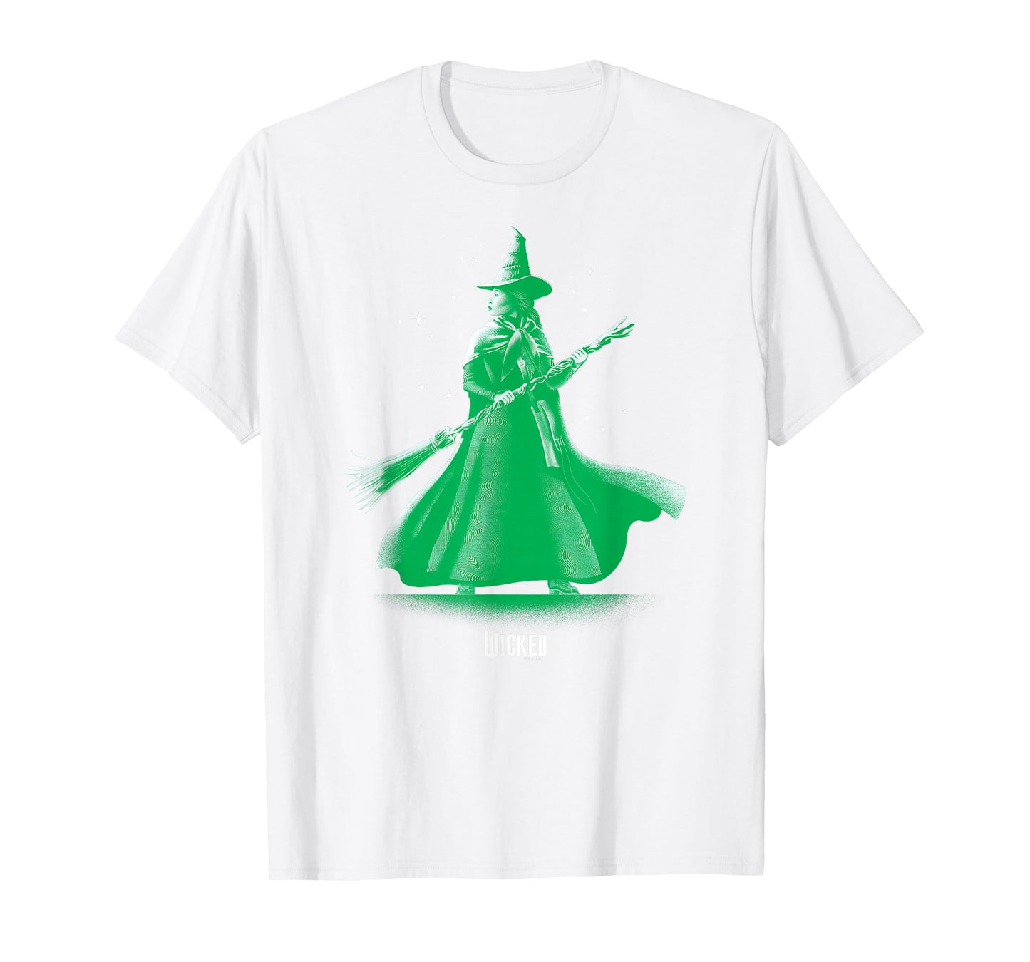 Wicked Unisex-Adults Classic Fit Green Elphaba Pose Tonal T-Shirt