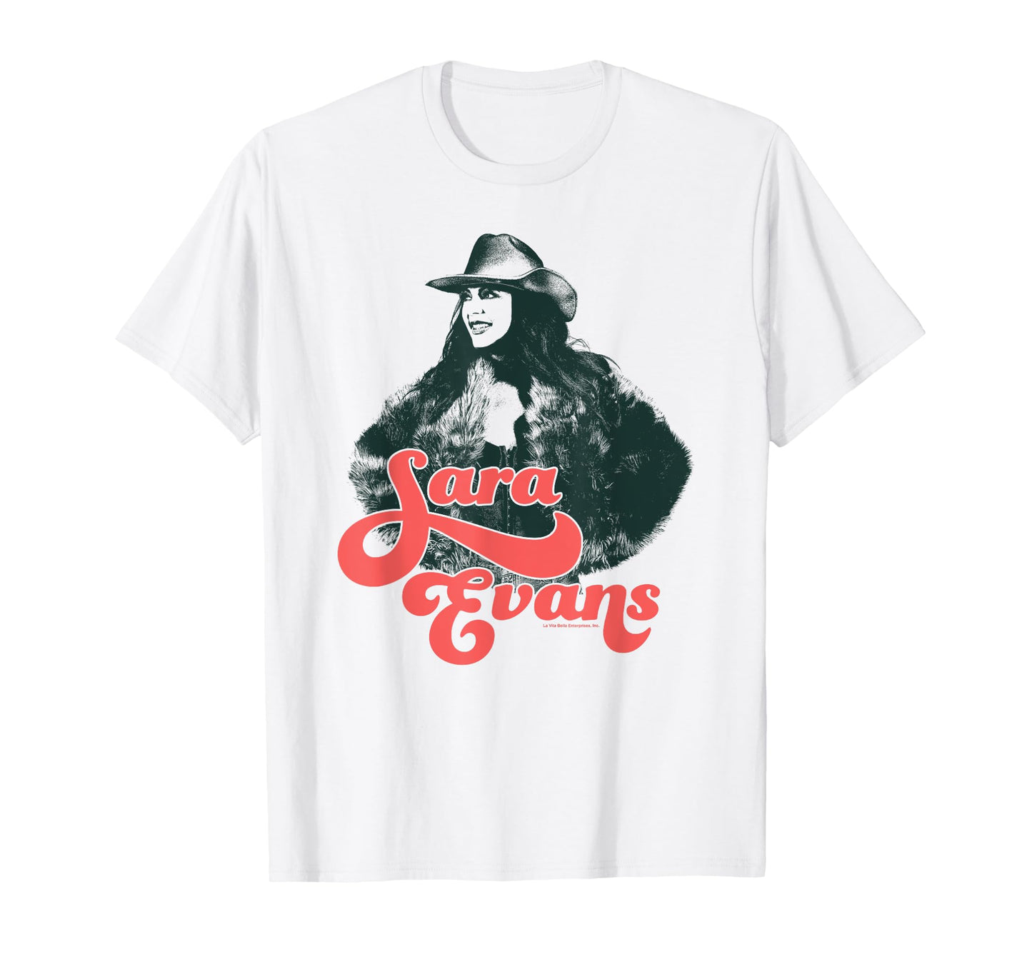 Sara Evans Bust Vintage Portrait T-Shirt