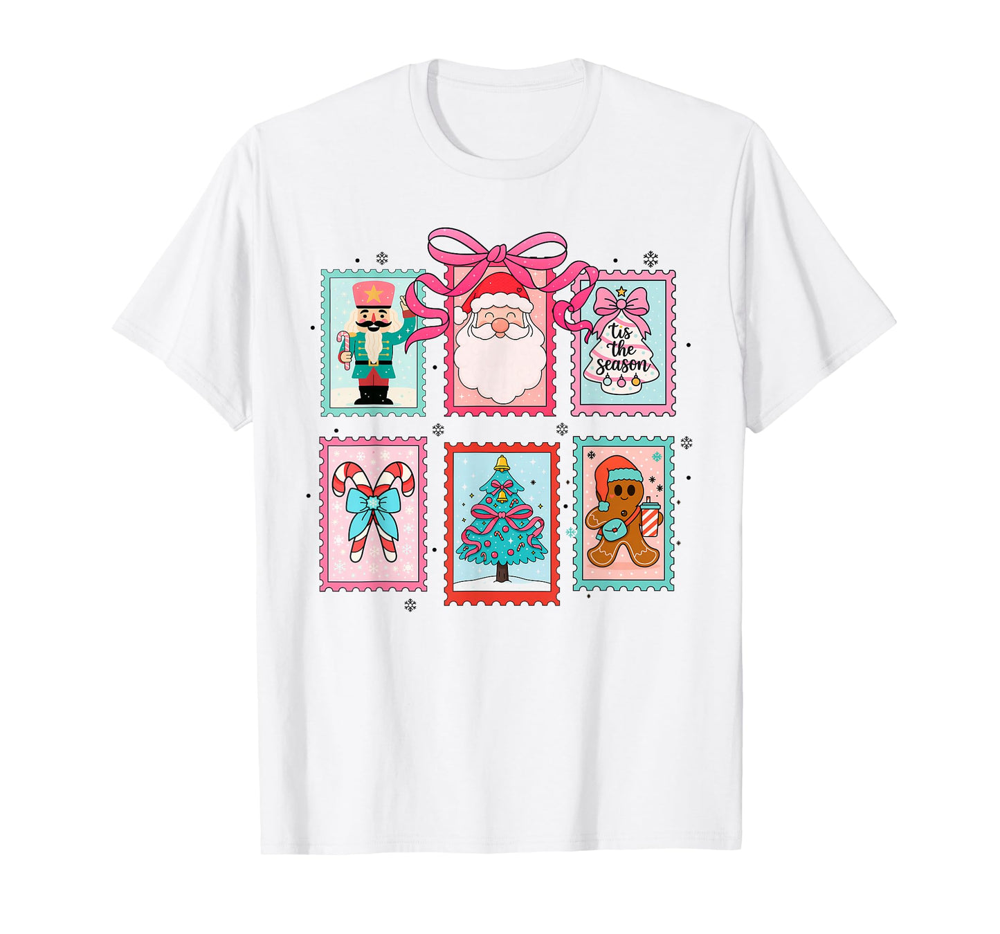 Coquette Christmas Merry Christmas Tis The Season Girly T-Shirt