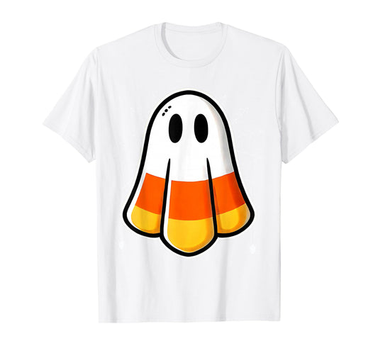Funny Candy Corn Ghost Halloween Costume KIds Boys Girls T-Shirt